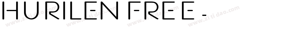 Hurilen FREE字体转换